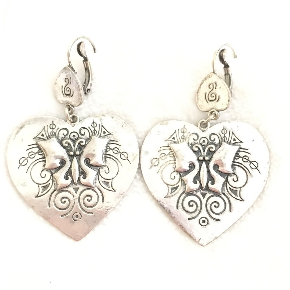 Heart and Butterfly earrings